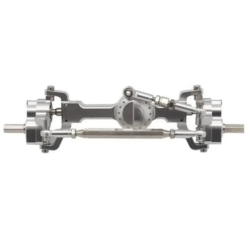 HAUTFENM 1/12 RC CAR Metall vorne und hinterher -Portalachse -Aufrüstung Teile mit MN99S MN D91 D96 MN98 MN45 -Modelle kompatibel(Silver Front) von HAUTFENM