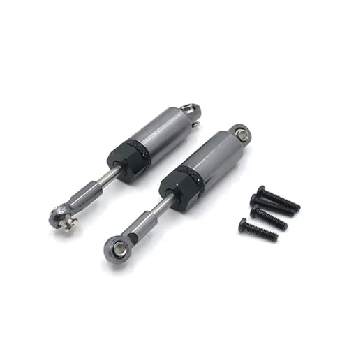 HAUTFENM 1/18 RC-Auto-Metall-Stoßdämpfer-Dämpfer-Zubehör-Zubehör, das mit A959 A959-B A949 A969 A979 K929 Modelle kompatibel ist(2pcs Grey) von HAUTFENM