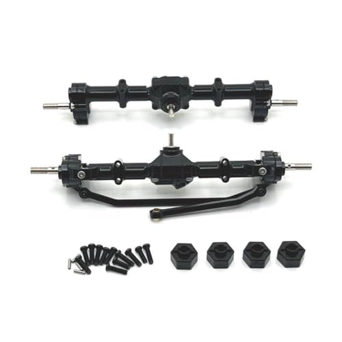 HAUTFENM 12 -mm -Rad -Hex -Adapter für 1 12 RC -Auto -Upgrade kompatibel mit MN168 Metall -Vorder- und Heck -Portalachsezubehör kompatibel(Black) von HAUTFENM
