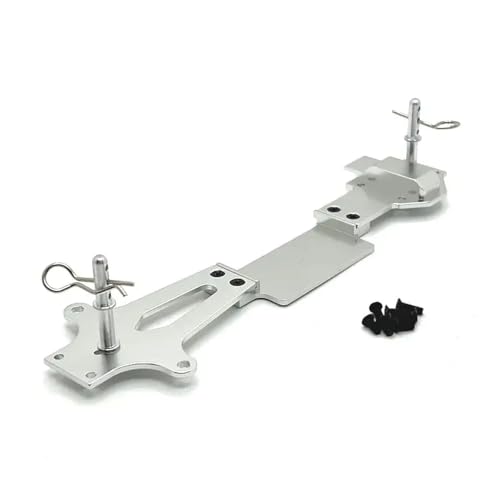 HAUTFENM 144001 144002 144010 144016 144018 Riaario Metal Second Stock Board Platte mit Body Mount Post -Upgrade -Teilen, die mit 1 14 -Skala -RC -Autos kompatibel sind(Silver) von HAUTFENM
