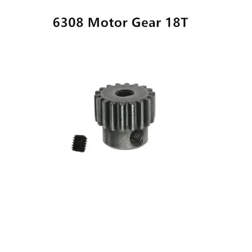 HAUTFENM 16101 Pro 16102 Pro 16103 Pro RC -Auto -Upgrade -Teile DIY kompatibel mit 1 10 -Skala -RC -Modellen bürstloser Motor -Metall -Metal -Getriebe -Wellenbaugruppe(18T Motor Gear) von HAUTFENM