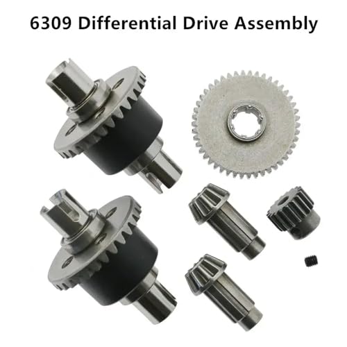 HAUTFENM 16101 Pro 16102 Pro 16103 Pro RC -Auto -Upgrade -Teile DIY kompatibel mit 1 10 -Skala -RC -Modellen bürstloser Motor -Metall -Metal -Getriebe -Wellenbaugruppe(Differential Set) von HAUTFENM