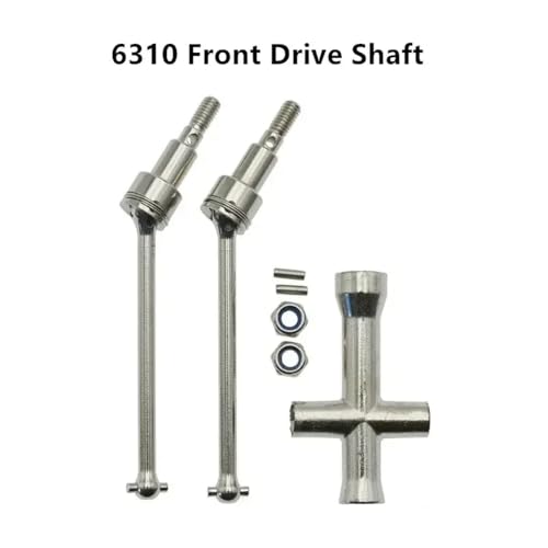 HAUTFENM 16101 Pro 16102 Pro 16103 Pro RC -Auto -Upgrade -Teile DIY kompatibel mit 1 10 -Skala -RC -Modellen bürstloser Motor -Metall -Metal -Getriebe -Wellenbaugruppe(Front Drive Shaft) von HAUTFENM
