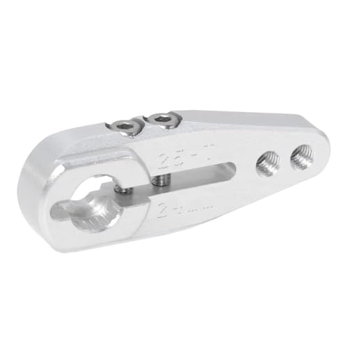 HAUTFENM 24 mm 20 mm Metall Servo Arm -Klemmhorn 25T Spline kompatibel mit 1 10 -Skala -RC -Buggy Raider und ähnlichen Servo -Modellen(24mm 1Pcs Silver) von HAUTFENM