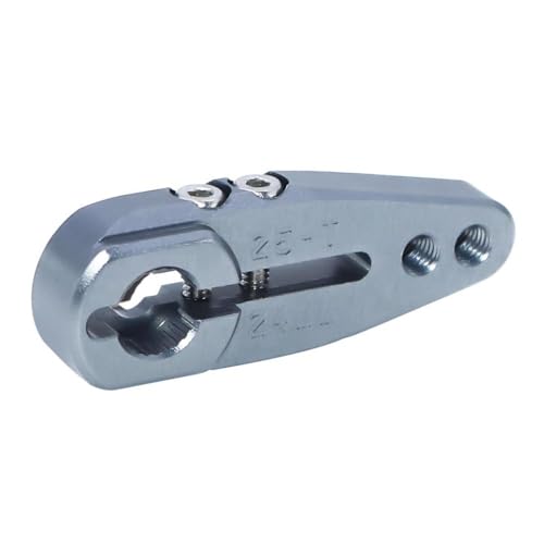HAUTFENM 24 mm 20 mm Metall Servo Arm -Klemmhorn 25T Spline kompatibel mit 1 10 -Skala -RC -Buggy Raider und ähnlichen Servo -Modellen(24mm 1Pcs Titanium) von HAUTFENM