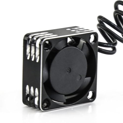 HAUTFENM 25 mm Metallkühlungslüfter 25x25 mm RC -Lüfter für Motor ESC -Kühlkörper kompatibel mit RC -Autoteilen und DIY -Kühlsystemen(Silver) von HAUTFENM