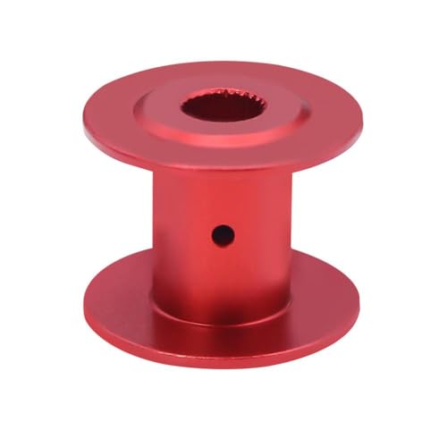 HAUTFENM 25T Aluminiumlenker Lenkausrüstung Servo Winch Spulenradkompatibel mit 1 10 -Skala -RC -Crawler VS4 10 Chassis und ähnliche Modelle Rettung Zubehör Toolteile retten(20x16mm Red) von HAUTFENM