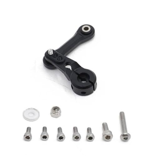 HAUTFENM 25t Servo Arm Lenkung Link Stange kompatibel mit 1 7 Verstoß 1 8 Mojave Talion Ausgestoßene RC -Auto -Upgrade -Teile(Black) von HAUTFENM