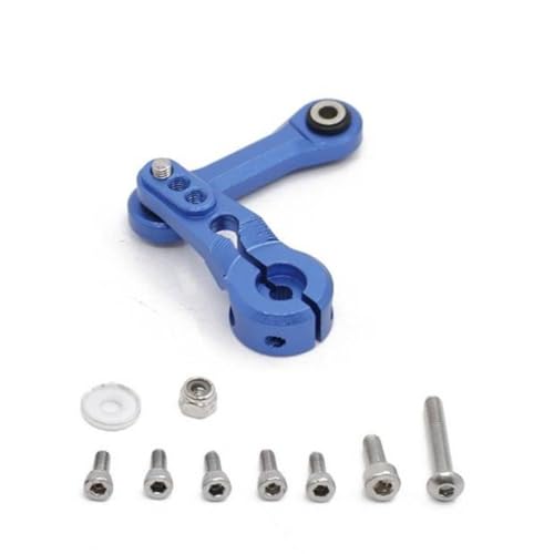 HAUTFENM 25t Servo Arm Lenkung Link Stange kompatibel mit 1 7 Verstoß 1 8 Mojave Talion Ausgestoßene RC -Auto -Upgrade -Teile(Blue) von HAUTFENM