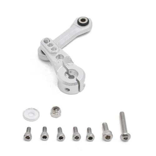 HAUTFENM 25t Servo Arm Lenkung Link Stange kompatibel mit 1 7 Verstoß 1 8 Mojave Talion Ausgestoßene RC -Auto -Upgrade -Teile(Silver) von HAUTFENM