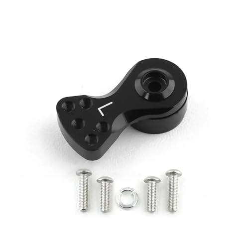 HAUTFENM 25t einstellbare Servo -Sparer Arm Horn kompatibel mit 1 10 -Skala -RC -Autos Hubschrauber Modellboot -Upgrade -Teile(L Black) von HAUTFENM