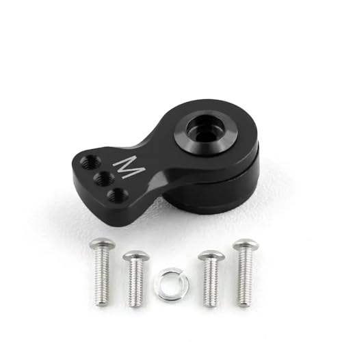 HAUTFENM 25t einstellbare Servo -Sparer Arm Horn kompatibel mit 1 10 -Skala -RC -Autos Hubschrauber Modellboot -Upgrade -Teile(M Black) von HAUTFENM