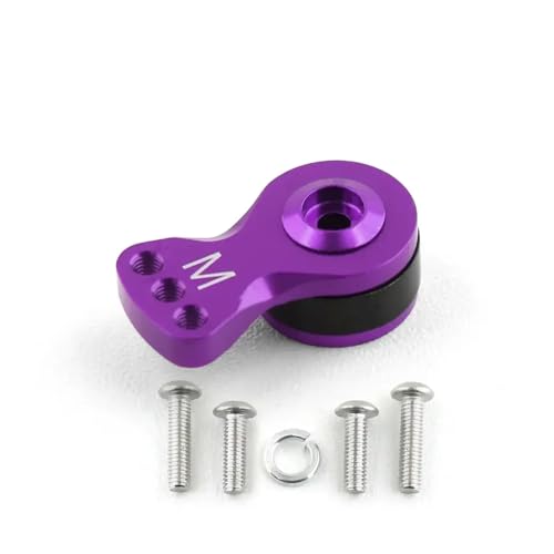 HAUTFENM 25t einstellbare Servo -Sparer Arm Horn kompatibel mit 1 10 -Skala -RC -Autos Hubschrauber Modellboot -Upgrade -Teile(M Purple) von HAUTFENM