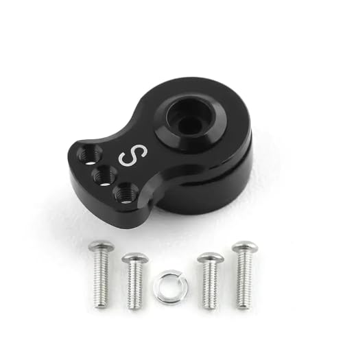 HAUTFENM 25t einstellbare Servo -Sparer Arm Horn kompatibel mit 1 10 -Skala -RC -Autos Hubschrauber Modellboot -Upgrade -Teile(S Black) von HAUTFENM