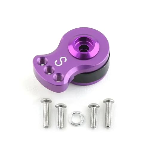 HAUTFENM 25t einstellbare Servo -Sparer Arm Horn kompatibel mit 1 10 -Skala -RC -Autos Hubschrauber Modellboot -Upgrade -Teile(S Purple) von HAUTFENM