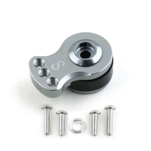 HAUTFENM 25t einstellbare Servo -Sparer Arm Horn kompatibel mit 1 10 -Skala -RC -Autos Hubschrauber Modellboot -Upgrade -Teile(S Titanium) von HAUTFENM