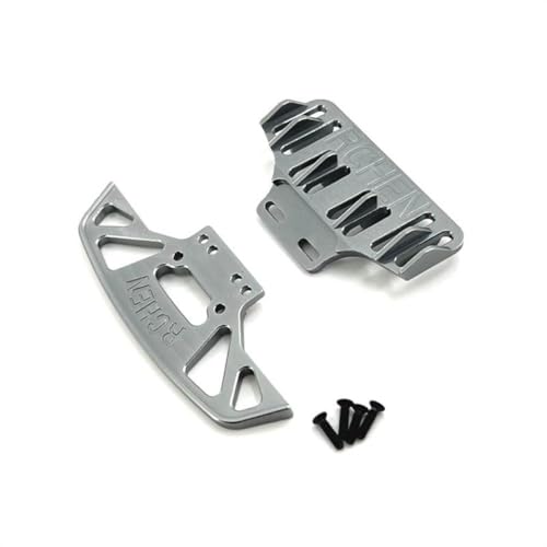 HAUTFENM 284010 284131 K989 K979 K969 P929 P939 Kompatible Metall Stoßstange vorne und hinten für 1 28 -Skala -RC -Cars -Upgrade -Teilezubehör eingestellt(Grey) von HAUTFENM