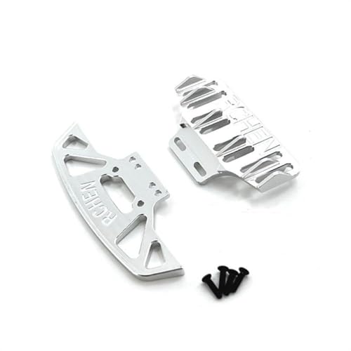 HAUTFENM 284010 284131 K989 K979 K969 P929 P939 Kompatible Metall Stoßstange vorne und hinten für 1 28 -Skala -RC -Cars -Upgrade -Teilezubehör eingestellt(Silver) von HAUTFENM
