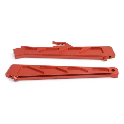 HAUTFENM 2pcs Metall -Chassis -Klammer Set AR320445 Vorder- und hinterher -kompatibel mit 1 7 -Skala Mojave 6S RC -Fahrzeug -Aufrüstung Ersatzteile(Red) von HAUTFENM