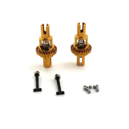 HAUTFENM 2pcs Metalldifferential -Upgrade -Teile für 1 28 Skala RC -Auto kompatibel mit den Modellen 284161 284010 284131 K989 K979 K969 P929 P939(Yellow) von HAUTFENM