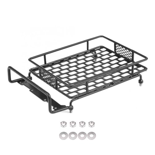 HAUTFENM 3 Größe Metall Dachträger Gepäckträger kompatibel mit 1/10 -Skala -RC -Crawler -Autos wie CC01 -Modell -Upgrade -Zubehörteile(Large 170x110mm) von HAUTFENM