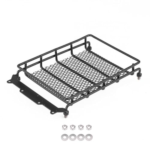HAUTFENM 3 Größe Metall Dachträger Gepäckträger kompatibel mit 1/10 -Skala -RC -Crawler -Autos wie CC01 -Modell -Upgrade -Zubehörteile(Middle 155x105mm) von HAUTFENM