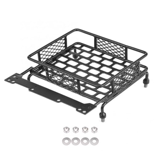 HAUTFENM 3 Größe Metall Dachträger Gepäckträger kompatibel mit 1/10 -Skala -RC -Crawler -Autos wie CC01 -Modell -Upgrade -Zubehörteile(Small 113x108mm) von HAUTFENM