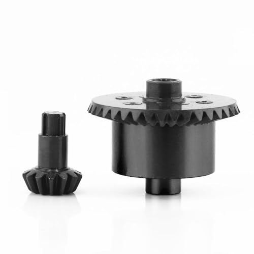 HAUTFENM 37T -Metalldifferentialkoffer mit 13T -Eingangsgetriebe -Aufrüstteilkompatibel mit 1 10 -Skala 4x4 RC -Fahrzeugen ähnlich wie der Ausgestoßene(Black) von HAUTFENM