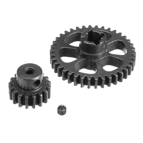 HAUTFENM 38T Metall Reduktionsgetriebe und 17T -Motorritzel für 1 18 -Skala -RC -Auto mit A949 A959 A969 A979 K929 Modelle kompatibel von HAUTFENM