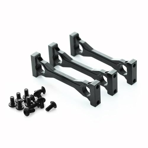 HAUTFENM 3pcs Metall -Chassis -Mount -Upgrade -Teile für 1 14 -Skala -RC -Anhängerauto kompatibel mit verschiedenen Modellen(Grey) von HAUTFENM