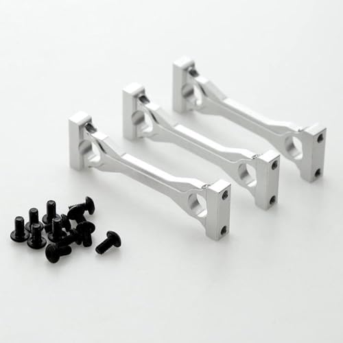 HAUTFENM 3pcs Metall -Chassis -Mount -Upgrade -Teile für 1 14 -Skala -RC -Anhängerauto kompatibel mit verschiedenen Modellen(Silver) von HAUTFENM