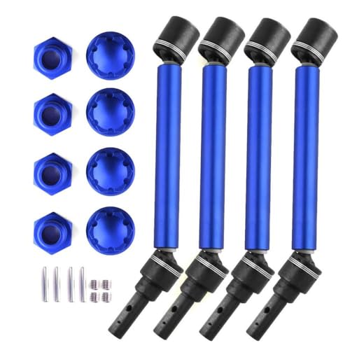 HAUTFENM 4pcs 8996X verlängerte Antriebswelle mit Radsexemitiskompatibel mit 1 10 -Skala -Maxx 2 0 V2 89076 4 Widemaxx -Stil RC -Cars -Upgrade -Ersatzteile(Blue) von HAUTFENM