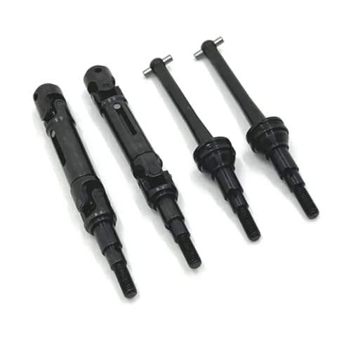 HAUTFENM 4pcs Metallantriebswelle für 1 14 -Skala -RC -Autos kompatibel mit Hyper GO -Modellen 14209 14210 Vorder- und hintere Upgrade -Teile(Black) von HAUTFENM