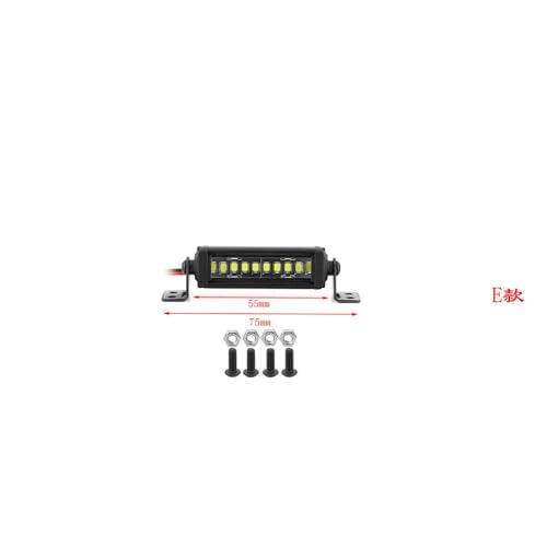 HAUTFENM 55 75 95 115 135 215 mm -Leuchtstangendachlampe für 1/8 1/10 RC -Auto -Upgrade mit 90046 und ähnlichen Modellen kompatibel(55mm) von HAUTFENM