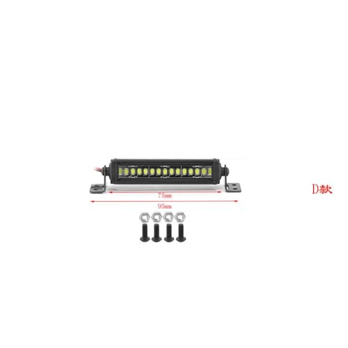 HAUTFENM 55 75 95 115 135 215 mm -Leuchtstangendachlampe für 1/8 1/10 RC -Auto -Upgrade mit 90046 und ähnlichen Modellen kompatibel(75mm) von HAUTFENM