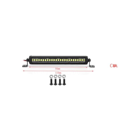 HAUTFENM 55 75 95 115 135 215 mm -Leuchtstangendachlampe für 1/8 1/10 RC -Auto -Upgrade mit 90046 und ähnlichen Modellen kompatibel(95mm) von HAUTFENM