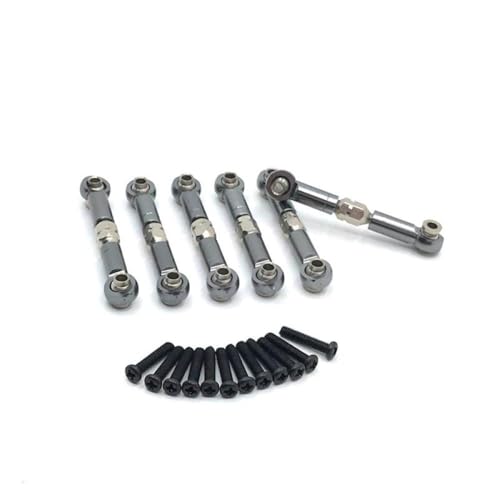 HAUTFENM 6PCS Metall Link Stange Stange Bindung HS 18301 18302 18311 18312 18321 18322 Upgrade -Teile für 1 18 Skala RC -Autos kompatibel mit verschiedenen Modellen(Grey) von HAUTFENM