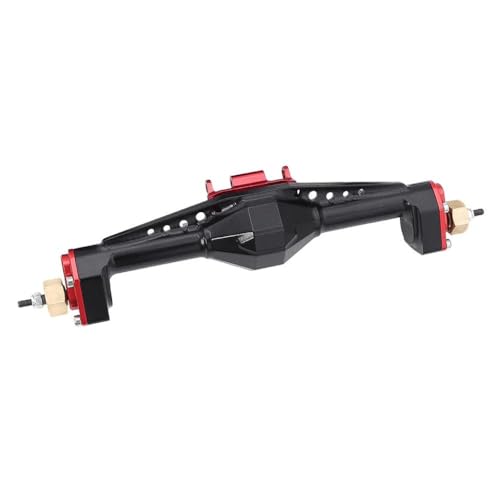 HAUTFENM Aluminium -Portalachse vorne und hinten mit Servohalterung kompatibel für 1 18 UTB18 RC -Auto -Upgrade -Teile(Rear axle Red) von HAUTFENM