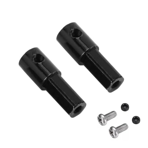 HAUTFENM C14 C24 C34 B14 B24 B16 B36 MN MN99S 5 mm Metall Hinterachse Antriebswelle Combiner -Rad -Hex -Adapter -Adapter, kompatibel mit RC -Auto -Upgrade -Teilen von HAUTFENM