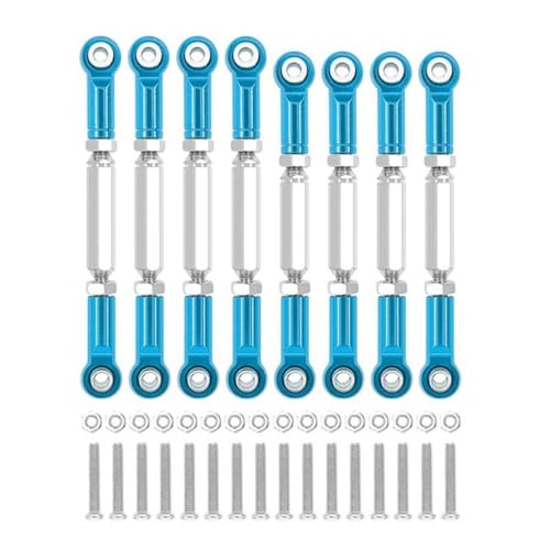 HAUTFENM C14 C24 Mn Mn99S -Bindungsstange für RC -Auto -Metall -Chassis Pull -Stange Teile Teile Zubehör kompatibel mit verschiedenen RC -Modellen(Blue) von HAUTFENM
