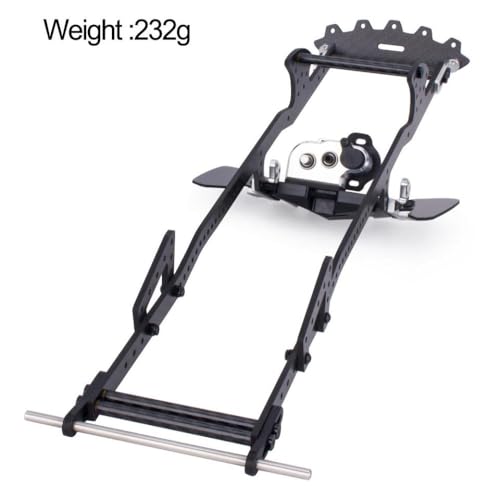 HAUTFENM Carbon -Faserrahmen -Schienen -Chassis -Kit mit leichtem Portalgetriebe Überschnittplatte kompatibel mit 1 10 -Skala -RC -Crawler -Wettbewerbs -Rigs(Chassis Kit A) von HAUTFENM