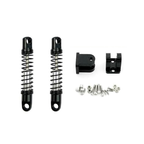 HAUTFENM D12 D42 Metallschockdämpfer Dämpfer vorne hinten für RC -Auto mit Montagesitz passt zu verschiedenen 1 10 -Skala -Modellen(2pcs Front Black) von HAUTFENM
