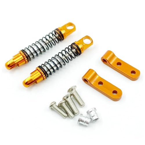 HAUTFENM D12 D42 Metallschockdämpfer Dämpfer vorne hinten für RC -Auto mit Montagesitz passt zu verschiedenen 1 10 -Skala -Modellen(2pcs Rear Yellow) von HAUTFENM