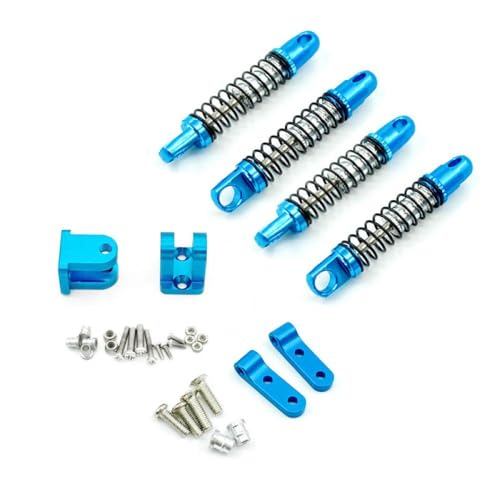 HAUTFENM D12 D42 Metallschockdämpfer Dämpfer vorne hinten für RC -Auto mit Montagesitz passt zu verschiedenen 1 10 -Skala -Modellen(4pcs Blue) von HAUTFENM