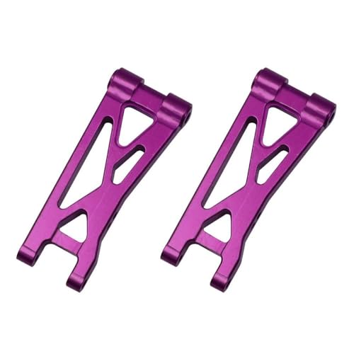 HAUTFENM Ersatz -Aluminium -Hecksuspensionsarme mit 1 24 -Skala 2WD -Buggy RTR RC Cars Passt LOS00007 Modell(Purple) von HAUTFENM