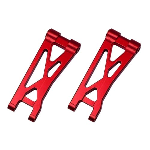 HAUTFENM Ersatz -Aluminium -Hecksuspensionsarme mit 1 24 -Skala 2WD -Buggy RTR RC Cars Passt LOS00007 Modell(Red) von HAUTFENM