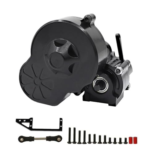 HAUTFENM Getriebe mit Metallgetriebe Cutoff -Zahnrad kompatibel mit 1 10 -Skala -RC -Crawler -Autos wie Ax10 Wraith Upgrade -Teile(Black) von HAUTFENM