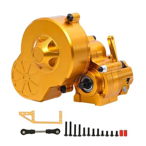 HAUTFENM Getriebe mit Metallgetriebe Cutoff -Zahnrad kompatibel mit 1 10 -Skala -RC -Crawler -Autos wie Ax10 Wraith Upgrade -Teile(Golden) von HAUTFENM