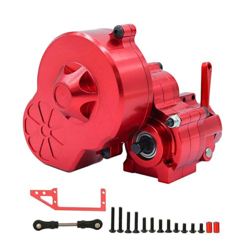 HAUTFENM Getriebe mit Metallgetriebe Cutoff -Zahnrad kompatibel mit 1 10 -Skala -RC -Crawler -Autos wie Ax10 Wraith Upgrade -Teile(Red) von HAUTFENM
