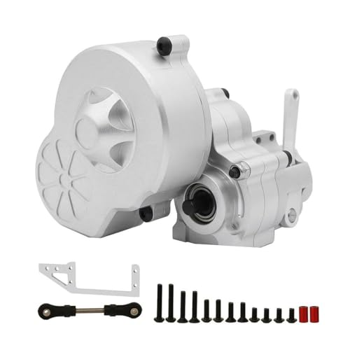 HAUTFENM Getriebe mit Metallgetriebe Cutoff -Zahnrad kompatibel mit 1 10 -Skala -RC -Crawler -Autos wie Ax10 Wraith Upgrade -Teile(Silver) von HAUTFENM